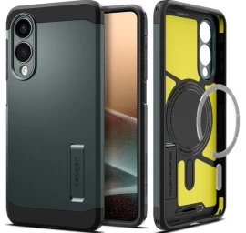 Dėklas samsung Galaxy S25 Edge Tough Armor Magsafe - žalias Ir Juodas