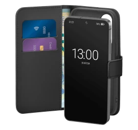 Dėklas samsung Galaxy S26 Su Pinigine eco-leather Dėklas - Juodas