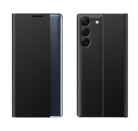 Dėklas samsung S24+ Su Magnetiniu Atvartu New Sleep View Case Juodas