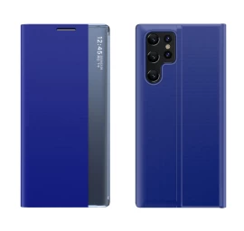 Dėklas samsung S24 Ultra Su Magnetiniu Atvartu New Sleep View Case Blue
