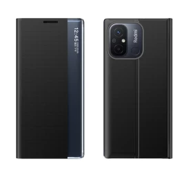 Dėklas Su Atlenkiamu Dangteliu Ir Stovu, Skirtas xiaomi Redmi 11a / poco C55 / redmi 12c New Sleep Case Juodas Dėklas Su Atlenkiamu Dangteliu Ir Stovu, Skirtas xiaomi Redmi 11a / poco C55 / redmi 12c New Sleep Case Juodas