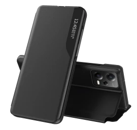 Dėklas Su Atlenkiamu Dangteliu Ir Stovu, Skirtas xiaomi Redmi Note 12 Pro / poco X5 Pro 5g Eco Leather, Juodas Dėklas Su Atlenkiamu Dangteliu Ir Stovu, Skirtas xiaomi Redmi Note 12 Pro / poco X5 Pro 5g Eco Leather, Juodas