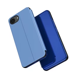 Dėklas Su Atlenkiamuoju Dangteliu Iphone 16e Clear View Case - Mėlynas