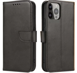 Dėklas Su Atlenkiamuoju Dangteliu, Skirtas iphone 16e Magnetinis Dėklas - Juodas