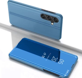 Dėklas Su Atlenkiamuoju Dangteliu, Skirtas samsung Galaxy S25+ Clear View Case - Mėlynas