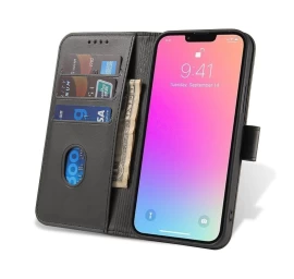 Dėklas Su Atvartu Ir Pinigine, Skirtas xiaomi Redmi Note 12 5g / poco X5 5g Magnetinis Dėklas, Juodas
