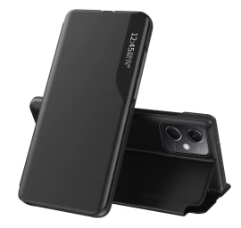 Dėklas Su Atvartu Ir Stovu, Skirtas Xiaomi Redmi Note 12 5g / Poco X5 5g Eco Leather Juodas.