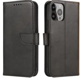 Dėklas Su Atvartu, Piniginės Stovas, Skirtas samsung Galaxy S23+ Magnetinis Dėklas - Juodas