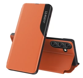Dėklas Su Atverčiamu Dangteliu samsung Galaxy A26 Eco Leather View Case - Oranžinis