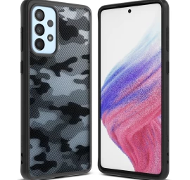 Dėklas Su Geliniu Rėmeliu Galaxy A73 Fusion Matinis Juodas