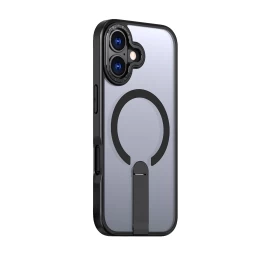 Dėklas Su Stovu iphone 17 Hybrid Armor X Magsafe - Juodas