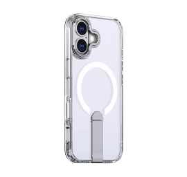 Dėklas Su Stovu iphone 17 Hybrid Armor X Magsafe - Skaidrus