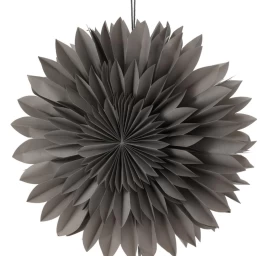 Dekoratyvinė 3d Popierinė Kabanti žvaigždė 50 Cm Pilka