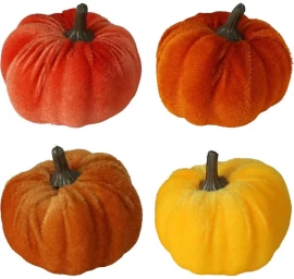 Dekoratyvinė Figūrėlė Helovino Moliūgas 4 Vnt.