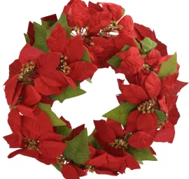 Dekoratyvinė Girlianda 45 Cm Betliejaus žvaigždė Puansetija