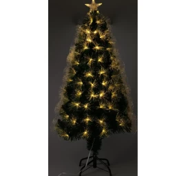 Dekoratyvinė Kalėdinė Eglutė šviesolaidinė šiltai Balta 90 Cm