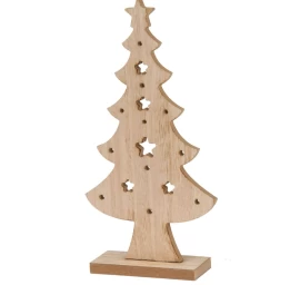 Dekoratyvinė Medinė Kalėdinė Eglutė 32cm žvaigždė