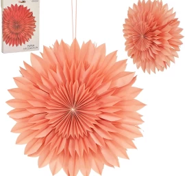 Dekoratyvinė Popierinė Kabanti žvaigždė 3d 50 Cm Rožinė