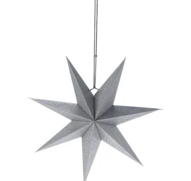 Dekoratyvinė Popierinė Kabanti žvaigždė 45cm Sidabrinė