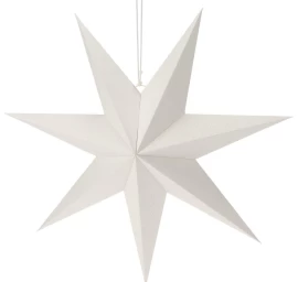 Dekoratyvinė Popierinė Kabanti žvaigždė 60 Cm Balta