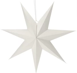 Dekoratyvinė Popierinė Kabanti žvaigždė 75 Cm Balta