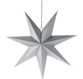 Dekoratyvinė Popierinė Kabanti žvaigždė 75 Cm Sidabrinė