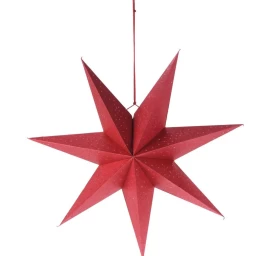 Dekoratyvinė Popierinė žvaigždė 60 Cm Raudona