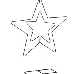 Dekoratyvinė žvaigždė 50 Cm Juodas žėrutis