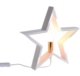 Dekoratyvinė žvaigždė Su Led Apšvietimu 35cm Balta