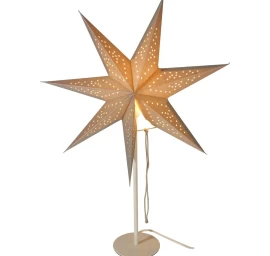 Dekoratyvinė žvaigždė Su Led Apšvietimu, Aukštis: 65 Cm, Sidabrinė