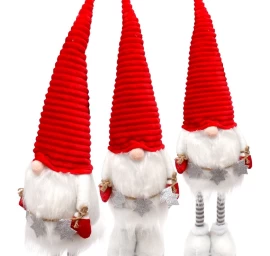 Dekoratyvinis Holas Su Sidabrinėmis žvaigždutėmis Ant Teleskopinių Kojų 50-70 Cm Baltas