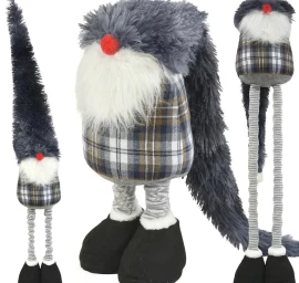 Dekoratyvinis Nykštukas Ant Teleskopo 38-88 Cm Pilkos Spalvos