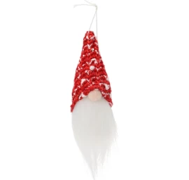 Dekoratyvinis Pakabukas Santa Claus 11cm Blizgučiai Raudona