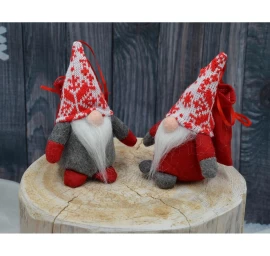 Dekoratyvinis Puodelis Su Dovanų Maišeliu 15 Cm Pilkas