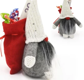 Dekoratyvinis Puodelis Su Dovanų Maišeliu 15 Cm Raudonas