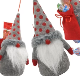 Dekoratyvinis Puodelis Su Dovanų Maišeliu 20 Cm Pilkas