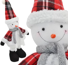 Dekoratyvinis Sniego Senis 50 Cm Pilkas