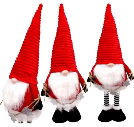 Dekoratyvinis šventmedis Su Sidabrinėmis žvaigždutėmis Ant Teleskopinių Kojų 50-70 Cm Raudonas