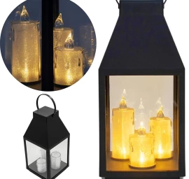 Dekoratyvinis žibintas Su žvakėmis