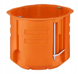 Dėžutė montažinė į gipso plokštę SIMET P60DF, 1 vietos oranžinė sp.