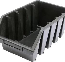 Dėžutė sandėliavimui juoda L 204x340x155mm (78834)