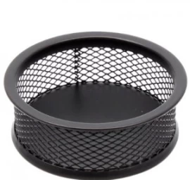 Dėžutė smulkmenoms Forpus, juoda, perforuoto metalo