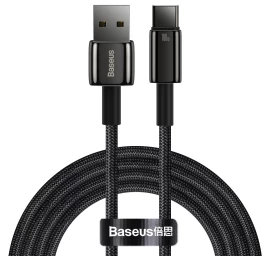 Didelės Galios Kabelis tungsten Gold Usb - Usb-c 480mb/s 100w 2 M Juodas