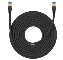 Didelės Spartos Lan Kabelis Rj45 Cat.7 10gbps 15 M Juodas