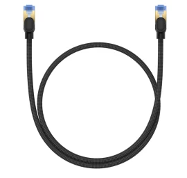 Didelės Spartos Lan Kabelis Rj45 Cat.7 10gbps, Pintas 0,5 M, Juodas