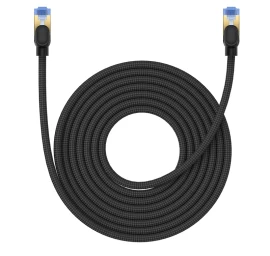 Didelės Spartos Lan Kabelis Rj45 Cat.7 10gb/s, Pintas 8 M, Juodas