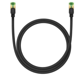 Didelės Spartos Lan Kabelis Rj45 Cat.8 40gbps Pintas 1 M Juodas