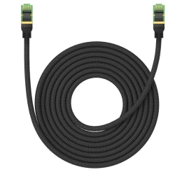 Didelės Spartos Lan Kabelis Rj45 Cat.8 40gbps, Pintas, 8 M, Juodas