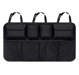 Didelis Automobilio Organizatorius Bagažinėje Ant Galinės Sėdynės Atlošo - Juodas