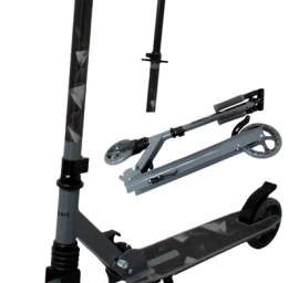 Didelis H10 Pilkas Sulankstomas Motoroleris R-sport 145 Mm Ratais Iki 100 Kg